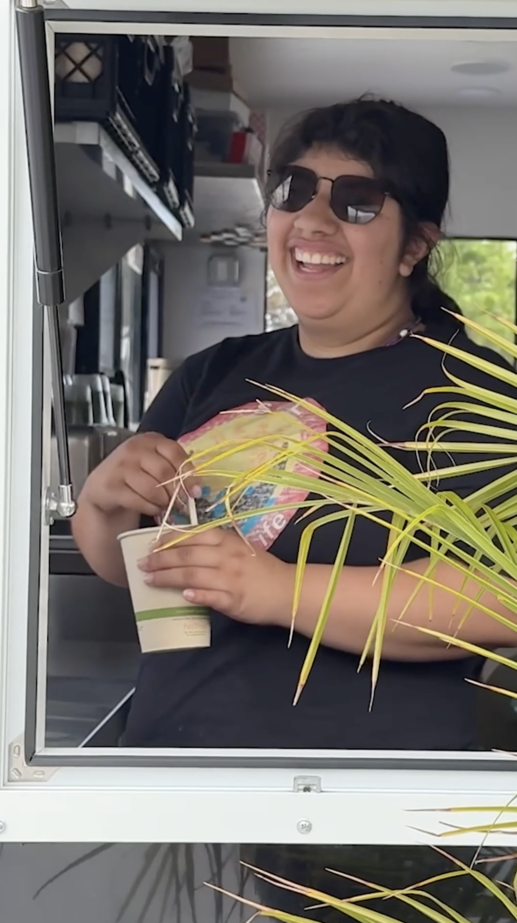 Jaquie Making Drinks